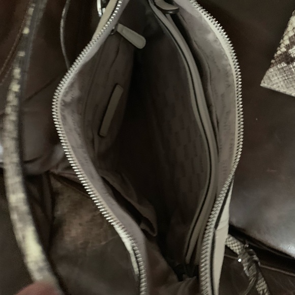 Michael Kors snakeskin purse and matching wristlet - Picture 5 of 5